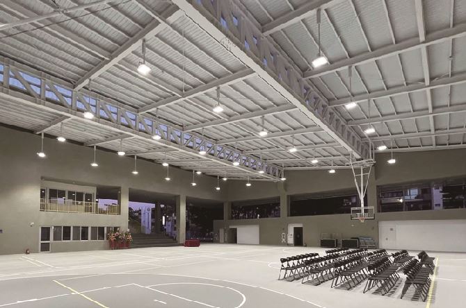 竹蓮活動中心、體育館照明、活動中心燈、籃球場照明、戶外投射燈