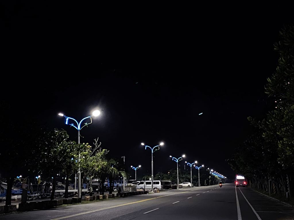 烏石港路燈、宜蘭道路照明、烏石港照明、道路照明