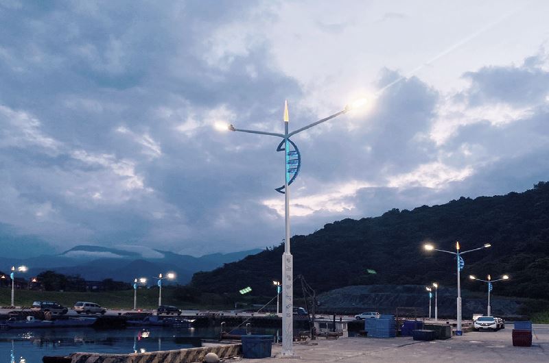 朝陽漁港、漁港照明、智能路燈、客製照明